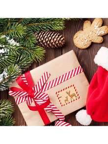 200pcs Christmas Gift Stickers, Self-Adhesive And Multi-Purpose Christmas Decoration Labels For Gift Wrapping, General Purpose Self-Adhesive Labels, Multi-Style, Christmas Decorations, Christmas, Christmas Crafts, Christmas Gifts, Multi-Purpose Holiday Decoration Labels, For Holiday Gift Wrapping, Daily General Purpose Self-Adhesive Labels - Multicolor - View 5