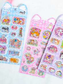 3D Stereo Modeling Shake Stickers, Shake-To-Relieve-Stress Stickers For Decorating Planners And Phone Cases. 3D Cute Candy-Style Stickers, 3D Cartoon Stickers, 3D Stickers For Valentine's Day Party Series, Student Rewards, Holiday Gifts, Cute DIY Phone Cases, Notebooks, Shake Stickers. 3D Embossed, Three-Dimensional Stickers Featuring Various Animals And Cartoon Designs, Reusable Plastic Stickers, Suitable For Crafts, Notebooks, Phone Accessories, Manuals, Diary Marking, Smooth Surface, Notebook Decoration, Fun Designs, And Durable Adhesive.