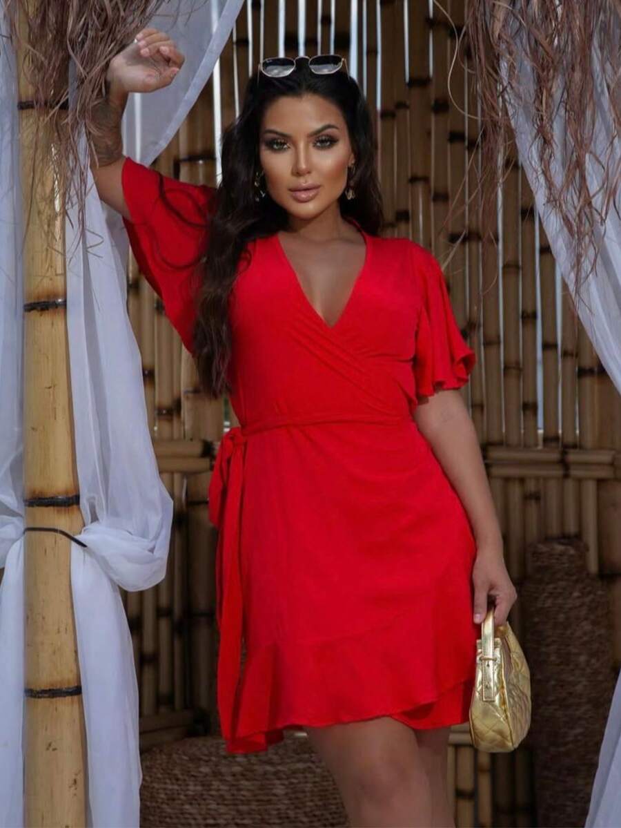 HELOISA RED DRESS - Red - View 1