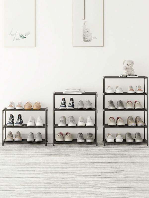 58cm Wide Simple Shoe Rack, Improves Space, Minimalist Anti-Dust, Sturdy, Fashionable, Easy To Assemble And Disassemble, Portable, Suitable For Living Room, Bedroom, Entryway, Office, Home, Multi-Layer Storage, Holiday Gift, Christmas Gift, Children's Gift