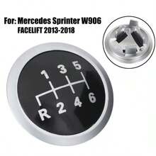 6 Speed Gear Shift Knob Stick Badge Cap Cover For Mercedes Sprinter 2013-2018 - Black - View 10