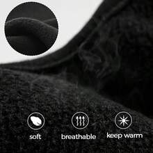 1 件冬季电动车耳罩，男士防风面罩，冬季面罩耳包防冻耳罩，冬季防风加厚面部和耳罩 - 透气骑行面罩，黑色，热销 7 个国家 - 彩色 - 查看 4