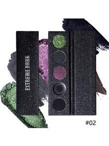 浓郁烟熏眼影盘|5色纯黑与炭灰|哥特妆容必备|哑光与珠光高显色|中性黑白灰调|打造完美眼妆|万圣节和圣诞节的理想之选|节日送礼佳品 - 彩色 - 查看 9