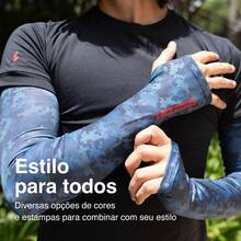 Men Arm Sleeves - Black - View 5