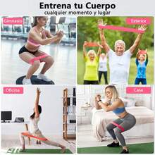 Kit de Pilates en Casa 3 PCS - Incluir Aro de Pilates 3D Mango Antideslizante,Bandas de Resistencia Elastica y Cuerda Yoga 8 Formas, para Fortalece Músculos Centrales y Suelo Pelvico - rosa - Ver 12