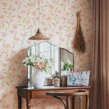 Floral Wallpaper Peel And Stick Daisy Wall Paper Pink Summer Flowers Nursey Room Self Adhesive Wallpaper Contact Paper Stick Bathroom Furniture393 X 17.3 Pink Floral - 粉紅色 + 17.3 英寸 X 394 英寸 - 查看 6