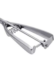 DeTODO cuchara para helado 6 cm diámetro acero inoxidable nieve, utensilio robusto y ergonómico para servir helados, postres y nieve, material de alta calidad fácil de limpiar y resistente al uso intensivo, recomendado en cocinas, restaurantes y eventos, diseño clásico y duradero. - Plateado - Ver 4