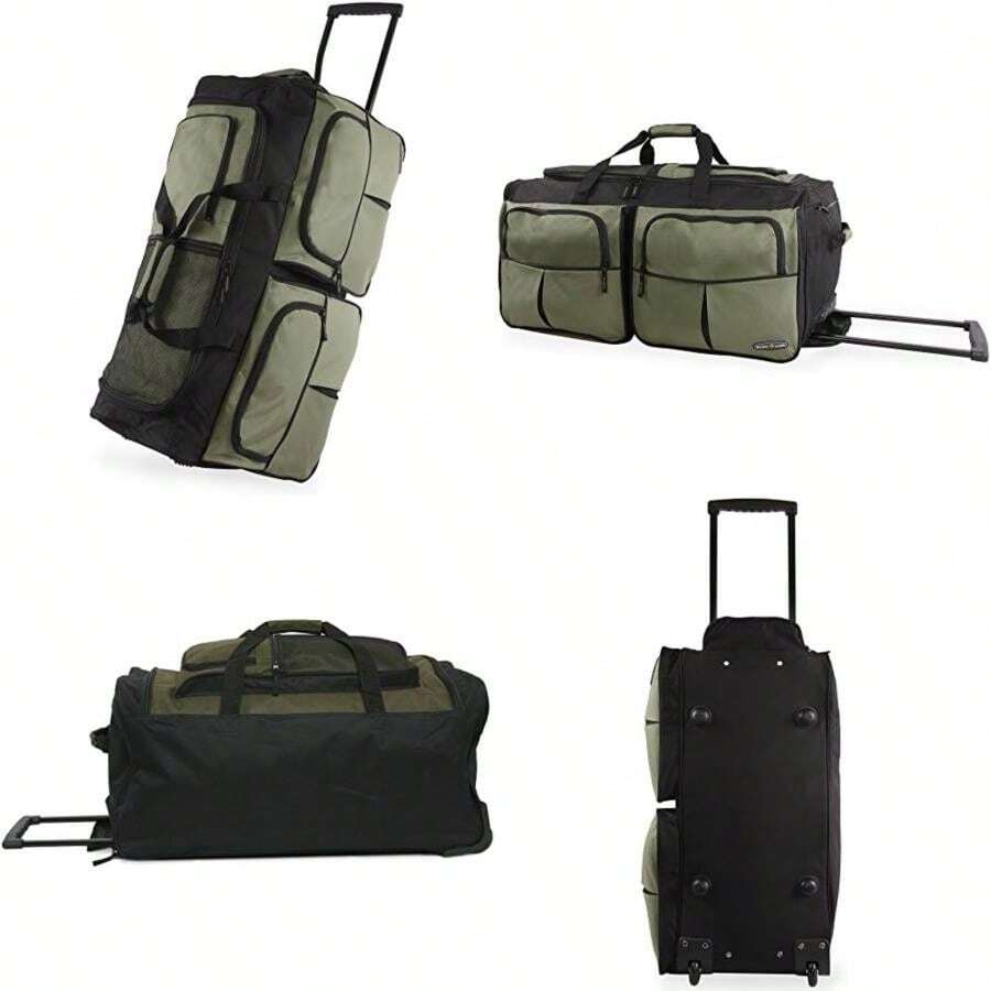 Pacific Coast Signature 30" Large Rolling Lug Duffel Bag, Pink(Una talla Verde -Oliva) - Tipo 5 - Ver 1