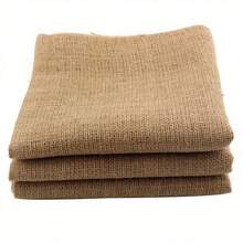 天然黄麻布卷，100%亚麻 – 纯色面料，按码裁剪（19.68x59英寸），适用于乡村婚礼装饰、桌旗、工艺品、室内装潢和DIY缝纫项目 – 耐用，可手洗，手工亚麻布 - 彩色 - 查看 7