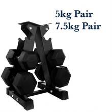 Shark Power Gear Hex Dumbbell 5+7.5kg Pair Set With A3 Rack - Hex Dumbbell 5+7.5kg Pair Set with A3 Rack - View 7