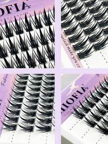 80Pcs D Curl Anime Wispy Eyelash Clusters 9-13mm Mix Length Cluster Eyelash Extensions Thick Volume Individual Lashes At Home Lash Clusters, Eyelash Clusters, Individual Eyelashes, Lashes, Fake Lashes