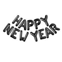 14pcs/Set 16inch Happy New Year Letter Shape Foil Balloons New Year Decoration Party Decor - Multicolor - View 14