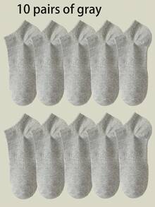 5/6/10/15/20 par męskich białych skarpetek do kostki, odprowadzających wilgoć i oddychających, do tenisa, badmintona, biegania i koszykówki