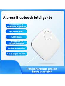 Dispositivo antipérdida Bluetooth, localizador de mascotas, teléfono móvil, llave, billetera, alarma bidireccional, localizador de mascotas. - Blanco - Ver 1