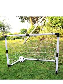 1 Set 92CM Extra Large Portable Dual Football Goal, Indoor/Outdoor Sports Plastic Equipment