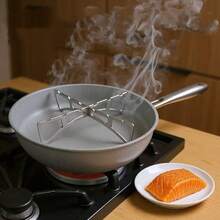 1PC Folding Portable Steamer Rack,No Need For Charging Steam Rack,Cooking Plug-In,Kitchenware,Kitchen Accessories,Household Kitchen Pot MATS,Steaming Racks,Pot Rack And Steaming Tray Support Frames,Camping Steaming And Boiling - Silver - View 6