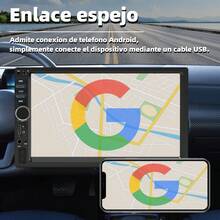 Radio para coche con Bluetooth y CarPlay de 7 pulgadas MP57018b7012b7010bMP4MP3, USB - Negro - Ver 9