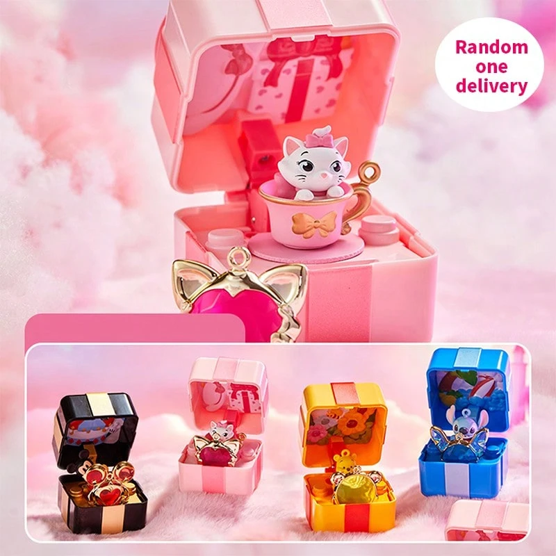 Miniso Princess Jewel Box Blind Box: Mixed Materials, Various Linings, Classic IP Elements, Dual Purpose For Storage & Display (1 PC Random Delivery) - Multicolor - View 1