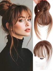 合成顶发假刘海夹式刘海接发自然假刘海隐形假发女款