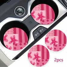 2 pezzi Sottobicchieri portabicchieri per auto, antishock, universali, di moda, accessori per interni auto, regalo per feste