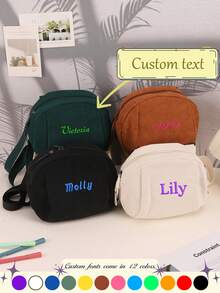 1 pieza, Bolso de tote de gran capacidad con artesanía bordada, bolso de tote personalizado, portátil, transpirable, bolso para laptop, bolso escolar, bolso cruzado, diseño de bolsillo externo, asas extendidas y reforzadas, sorpresa de Navidad, regalo de Navidad, Feliz Navidad, regalo para dama de honor, regalo de la novia, fiesta de despedida de soltera, Día de San Valentín, Halloween, Navidad, Acción de Gracias, cumpleaños, regalos de temporada de regreso a casa, Día de San Nicolás, bolso de tote de alta gama personalizado