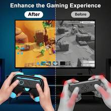[Mangos de controlador duraderos] 2 paquetes de mangos para Switch 2 Joy-Con - Soporte de controlador ergonómico y mini, correa de mano cómoda y sencilla para Switch 2, accesorios de controlador para una mayor comodidad de juego (izquierda y derecha)