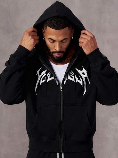 Men's Casual Sports Sweatshirt - Solid Color, Long Sleeve, Knit Fabric, H-Fit, For Hiking & Outdoor Activities, Polyester, Round Neck, Athletic Style Top For Fall/Winter Season