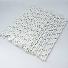 عبوة من 25/100 قش ورقي بسلسلة فضية، متوفر بأنماط مخططة/بشكل قلب، بقياس 6مم/0.23بوصة * 197مم/7.75بوصة، مناسب لمناسبات متنوعة مثل التجمعات العائلية والفعاليات والحفلات والأعراس واحتفالات الأعياد وغيرها. قش ورقي قابل للتخلص منه مفضل للمشروبات مثل الحليب والقهوة والعصير والكولا ومياه جوز الهند وغيرها، حفلة عيد الحب، ديكور المنزل، هدايا المنزل - فضي - مشاهدة 10