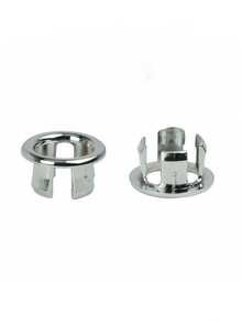 Overflow Cover Bathroom Basin Sink Overflow Cover Sink Overflow Ring Bathtub Drain Strainer Washbasin Overflow Ring Bathroom Vanity Sink Basin Overflow With Ceramic Basin Sink Hole Cover Round Hole Drain Cap Suitable For 22-24Mm Drain Holes For Kitchen And Bathroom Sinks Easy To Install Durable And Corrosion-Resistant Home Bathroom Decor Basin Accessories