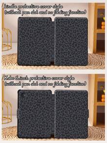 Funda para tableta con estampado de leopardo, compatible con Pad 9.7/10.2/10.5/10.9/12.9/Pro 11, 10th Generation, compatible con Samsung Galaxy Tab S6 Lite 10.4 pulgadas, compatible con Kindle Paperwhite 12th Gen 2024, Kindle (11th Generation) 2022 Release, protección contra caídas suaves, soporte inteligente/activación/suspensión automática