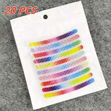 7-Color Laser Luminous Wheel Reflective Stickers (20pcs/Pack), Waterproof & Wear-Resistant 3D Reflective Warning Stickers, Suitable For Cars/Motorcycles/Bicycles, Outdoor Sports Safety Accessories - Multicolor - View 14