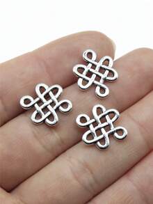 20 件 17x14 毫米（0.67x0.55 英寸）中国结幸运结连接饰物，适用于 DIY 手链制作、项链制作、珠宝制作、手工工艺品配件 - 中國結 - 查看 2