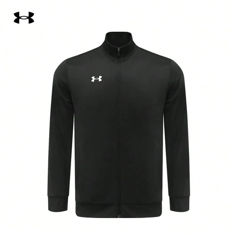 Under Armour Áo khoác cổ đứng dệt kim tập luyện thể thao ngoài trời mới cho nam - màu đen - Xem 1