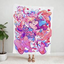 Disney Minnie Mouse Blanket, 1pc Soft Knit Nap Blanket, Cozy Sofa Blanket For Living Room, Multi-Use Home Essential, Skin-Friendly Fabric, Perfect Present For Disney Fans - Nhiều màu - Xem 3