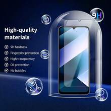 Bộ 4 miếng dán màn hình cho Poco C85 4G/Poco X7 Pro/Poco F8 PRO/F8 Ultra, kính cường lực độ cứng 9H, màng bảo vệ 3D HD trong suốt chống trầy xước không bọt khí, kính cường lực bảo vệ ống kính camera. - Trong sáng - Xem 8