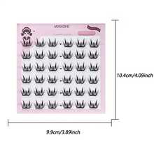 MIXIAOHE Glue-Free Thin Series False Eyelashes Ultra-Thin Natural Cat Eye Style, C Curl, Length 6 To 12 Millimeters, Soft False Eyelashes, DIY Professional Makeup Set, Reusable, Suitable For Beginners And Cosplay Use - 01# - 查看 9