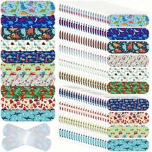 700PCS/300PCS/70PCS Colorful Cute Adhesive Tape, Adhesive Flexible Hemostatic Patch, Waterproof Breathable Adhesive Tape, Good Helper For Protecting Wounds (Various Patterns Of Dinosaurs, Planes, Marine Animals, Animal World, Etc - Multiple Styles) - Nhiều màu - Xem 4