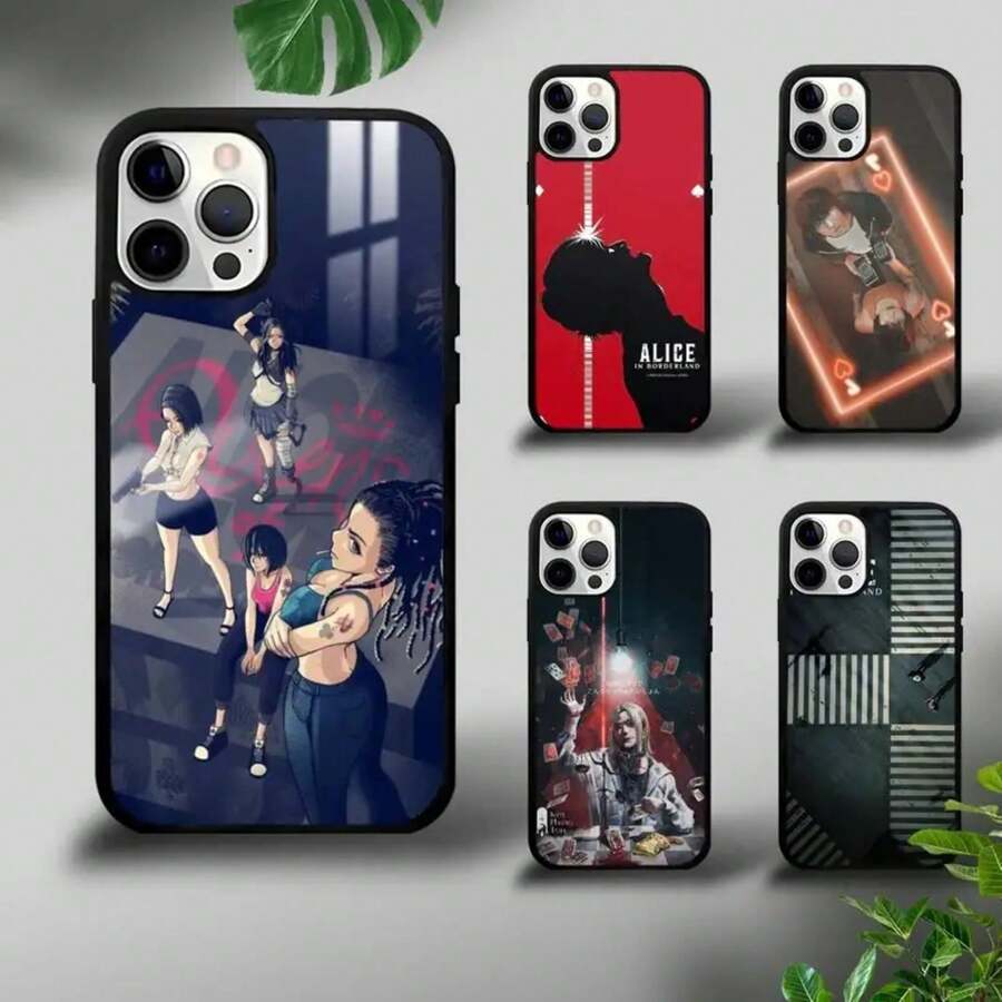 A-Alice In B-Borderland Phone Case Compatible With  16 15 14 13 12 11 Pro Xs Max Mini Plus Celulares Hard Funda, Cover Compatible With  17 Pro Max Case,  17 Pro Case,  17 Case,  16 Pro Max Case - Z5 - Xem 1