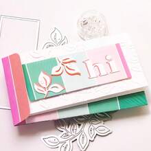 1个金属切割模具，适用于DIY剪贴簿、制作贺卡和纸艺，金属切割模具 - 銀色 - 查看 8