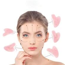 1个便携式可充电面部颈部按摩器,面部美容仪,电镀喷漆款式,女士专用,带加热和振动功能,4色灯光模式,3档强度调节,USB充电(内置500mAh锂电池),高品质低刺激ABS材质,便携式美容工具 | 直观操控 | 可充电按摩器 | 附赠心形面部刮痧板 | 礼品 - 彩色 - 查看 8