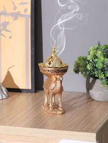1个树脂创意立式骆驼香炉，适用于客厅、书房、卧室、餐厅等空间，是斋月、情人节、母亲节、感恩节等节日的最佳礼物。 - 彩色 - 查看 8