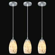 YQYYFC Glass Pendant Light Gray Pendant Lights Kitchen Island Modern Hanging Light Fixtures Chrome Finish Mini Lighting Fixtures For Kitchen Art Deco Living Dinning Room Bedroom Hallway - 黑煙 - 查看 7