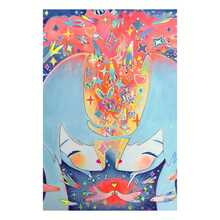 菊子初音未来7音乐艺术家帆布海报 - 色彩鲜艳的艺术作品，无框墙面装饰，适用于客厅和卧室，是音乐室装饰的完美礼物之选 - A - 查看 1