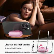 Brand New Creative Design, Compatible With Apple AirPodsPro 2/3 Earphone Case, Transparent Lock TPU Soft Earphone Shell, AirPods4 Protective Case