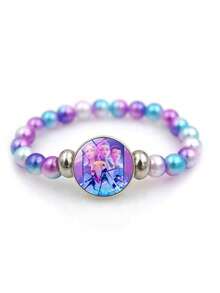 Mattel 1件新款卡通动漫图案手链，K-Pop动漫人物装饰，珠宝配饰，原创圣诞派对小礼物 - 彩色 - 查看 15