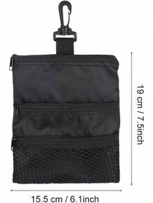 Bnineteenteam Bolsa de tee Bolsa de Almacenamiento de tee Bolsa de Almacenamiento de Marcador de Pelota de con Cremallera con Gancho Pequeño Accesorios de - 1 - Ver 10