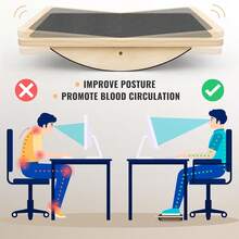 Sportisimo - Tabla de Equilibrio - Modelo Balance Pro 75 x 28 cm - Base curvada y superficie antideslizante - Mejora fuerza, estabilidad y coordinación - Tablero de 75 x 28 cm - Ver 5