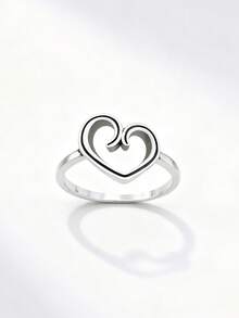 1 buah Cincin Cinta Spesial Minimalis Unik dari Perak Sterling 925, Hadiah Perhiasan Istimewa untuk Wanita - Cinta spesial - View 3