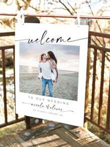 Customizable Wedding Welcome Sign, Editable Wedding Welcome Poster, Photo Wedding Welcome Board, Wedding Welcome Sign Template - Multicolor - View 4