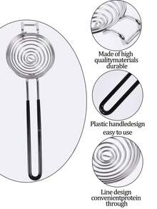 Stainless Steel Egg Yolk Separator, Long Handle Egg Yolk & Egg White Separator Cooking/Baking Kitchen Tool